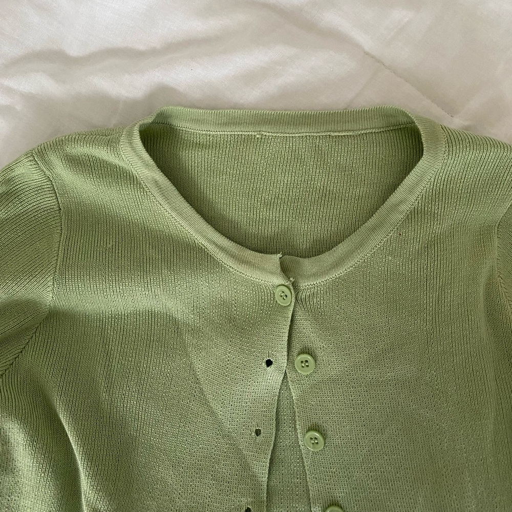 sage green cardigan sweater!